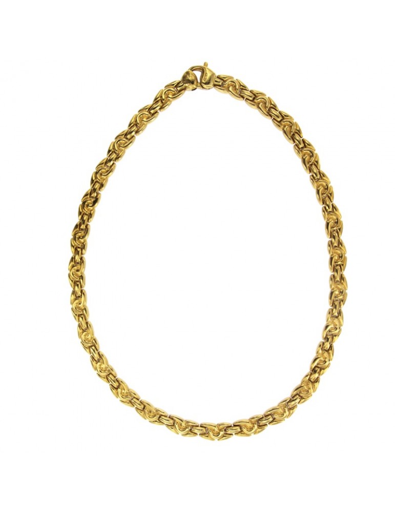 Collana Chimento - Bicolore in Oro Giallo ed Oro Bianco 18 carati 43 cm - 0