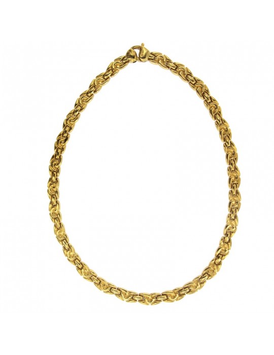 Chimento Necklace - Two-tone in 18K Yellow Gold and White Gold 43 cm - 0