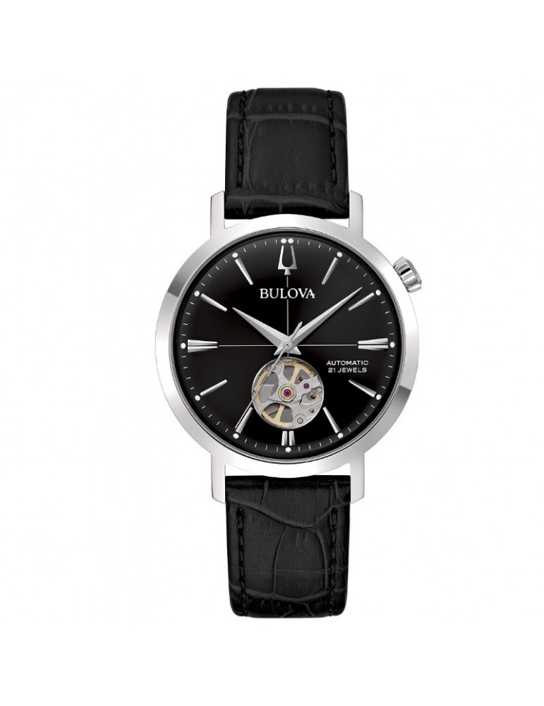 Orologio Bulova Uomo - Aerojet Meccanico Automatico 38mm Nero - 96A317