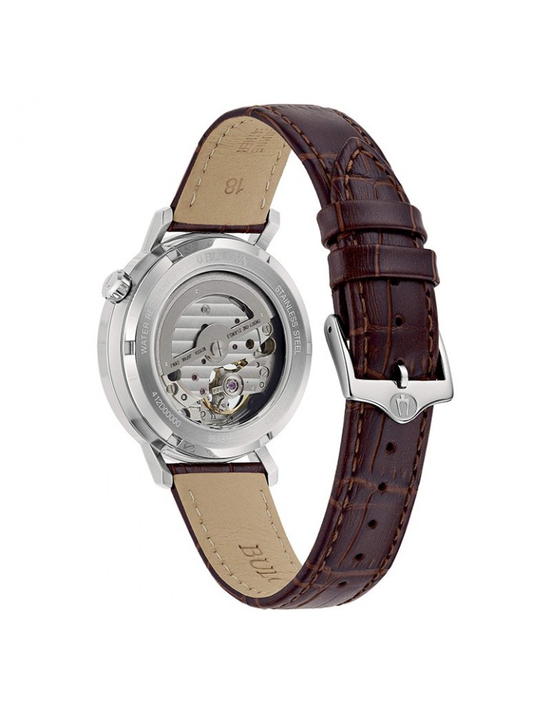 Orologio Bulova Uomo - Aerojet Meccanico Automatico 38mm Bianco - 96A318