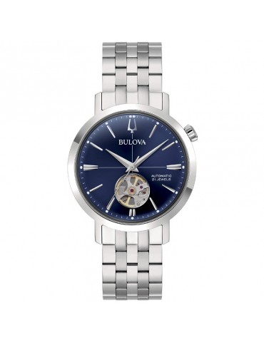 Bulova Men's Watch - Aerojet Mechanical Automatic 38mm Blue - Steel Bracelet - 0