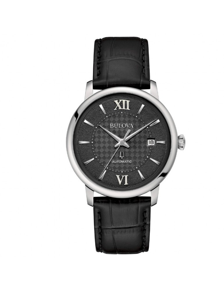 Bulova Men's Watch - Classic Hudson Mechanical Automatic 39mm Black - 0