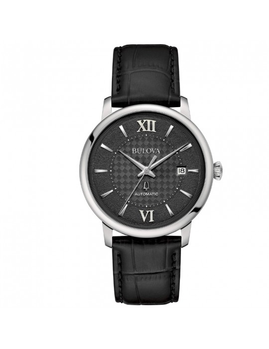 Bulova Men's Watch - Classic Hudson Mechanical Automatic 39mm Black - 0