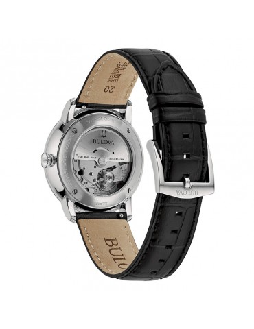 Orologio Bulova Uomo - Classic Hudson Meccanico Automatico 39mm Nero - 96B441 2