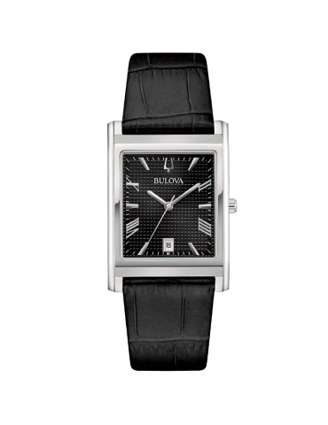 Bulova Watch - Classic Rectangle Quartz 29mm Black - 0