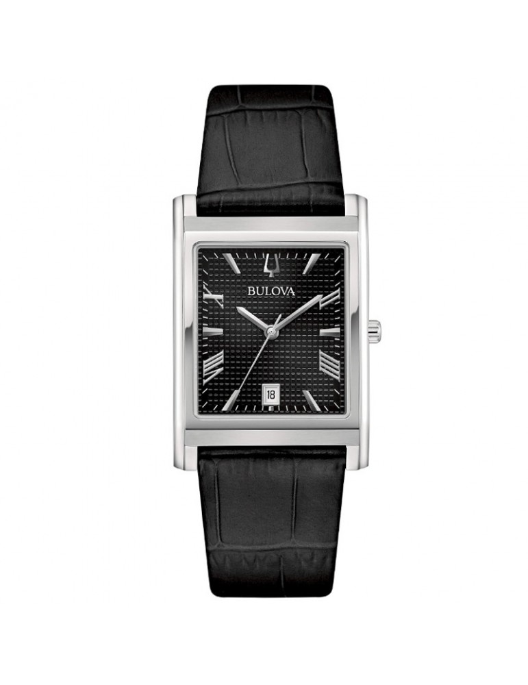 Bulova Watch - Classic Rectangle Quartz 29mm Black - 0