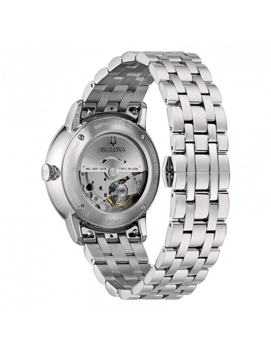 Orologio Bulova Uomo - Classic Hudson Meccanico Automatico 39mm Blu - 96B447