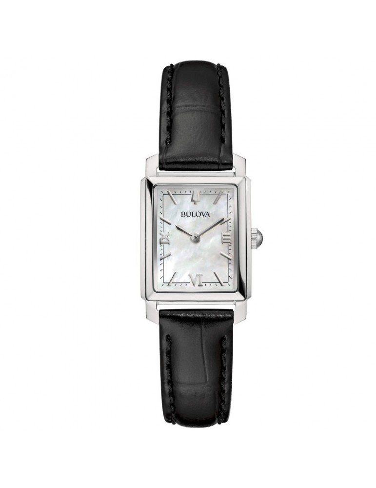 Bulova Watch - Classic Sutton Tank 21x32.5mm Mother of Pearl with Leather Strap - 0