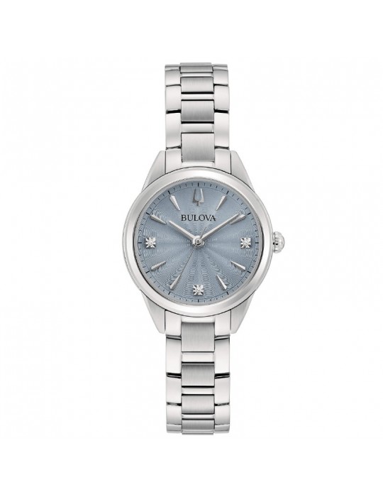 Bulova Women's Watch - Sutton Lady Petite Quartz 28mm Lavender with Diamonds - 0