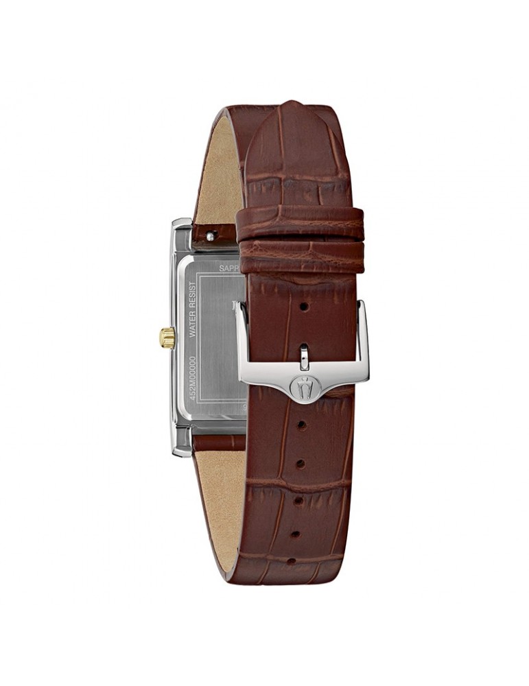 Orologio Bulova - Classic Rectangle Quarzo 29mm Argento Gold - 98B430