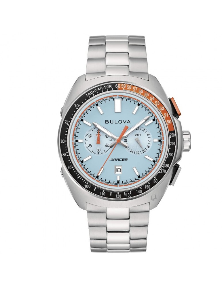 Bulova Men's Watch - Racer Quartz Chronograph 42mm Aqua Green - 0