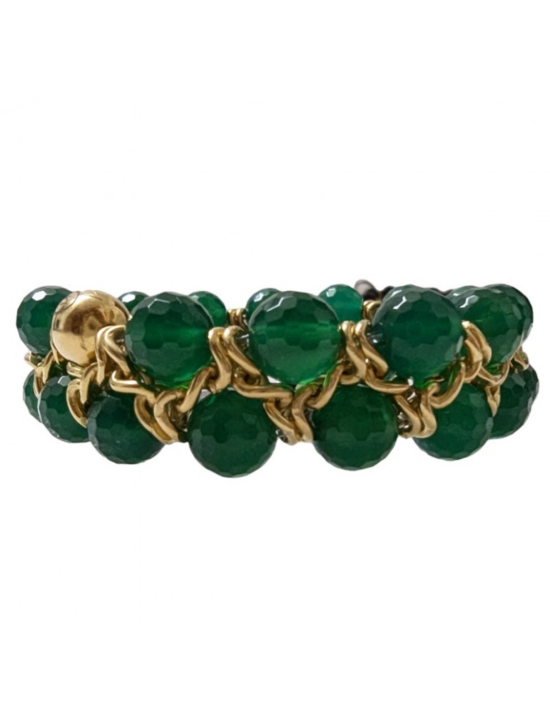 Giadan Bracelet - Must - Green Agate Spheres - GIADAN15