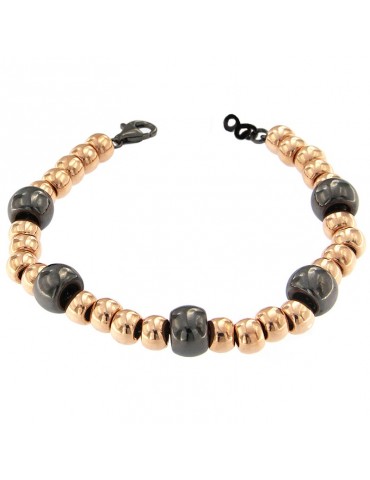 Bracciale Idandi Elastico con Sfere Rosè da Donna - 0
