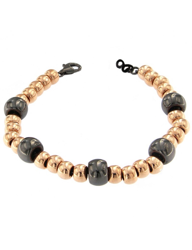 Idandi Elastico Bracelet with Rosé Spheres for Women - 0