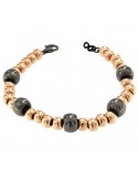 Idandi Elastico Bracelet with Rosé Spheres for Women - 0