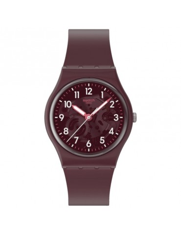 Swatch Watch - Essentials -Thru the Crown Glass-34mm-Bordeaux-SO28R115