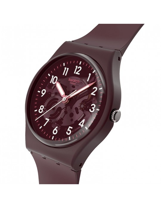 Orologio Swatch-Essentials-Thru the Crown Glass-34mm-Bordeaux-SO28R115