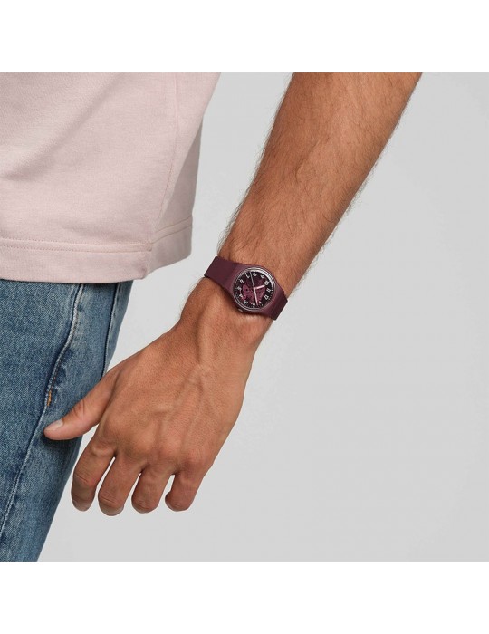 Orologio Swatch-Essentials-Thru the Crown Glass-34mm-Bordeaux-SO28R115