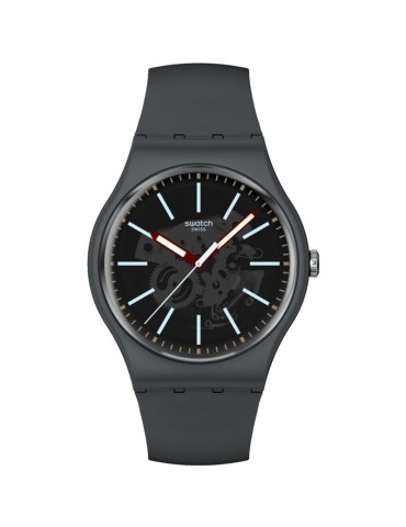 Swatch Watch - Coblestone Street - 41mm - Dark Gray - SO29A101