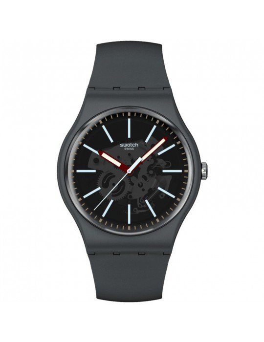 Swatch Watch - Coblestone Street - 41mm - Dark Gray - SO29A101