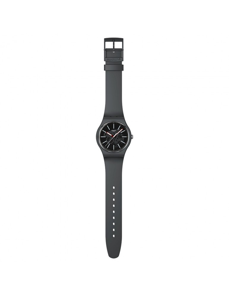Swatch Watch - Coblestone Street - 41mm - Dark Gray - SO29A101