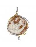 Silvia Kelly Cammeo Pendant with diamonds - 0