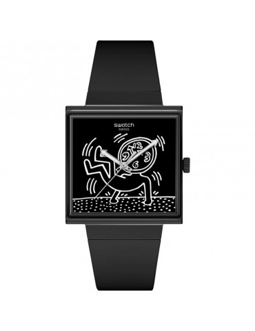Swatch Watch - Break Loose - 42mm - Black - White Print - SO34Z103