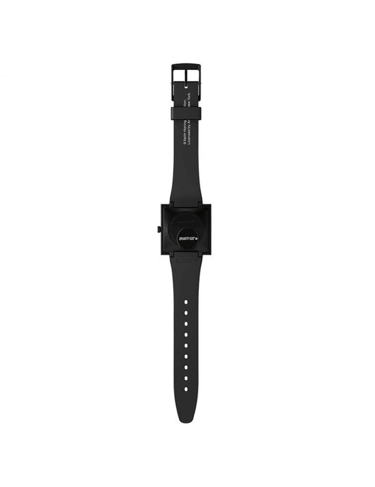 Orologio Swatch - Break Loose - 42mm - Nero - Stampa Bianca - SO34Z103