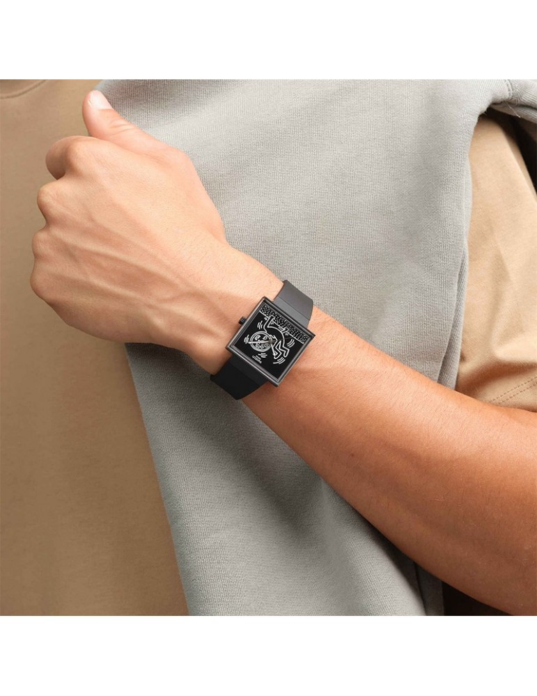 Swatch Watch - Break Loose - 42mm - Black - White Print - SO34Z103