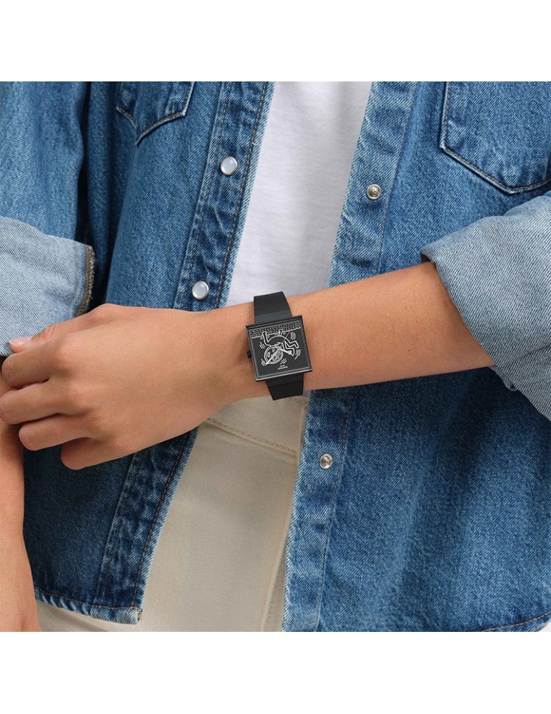 Swatch Watch - Break Loose - 42mm - Black - White Print - SO34Z103