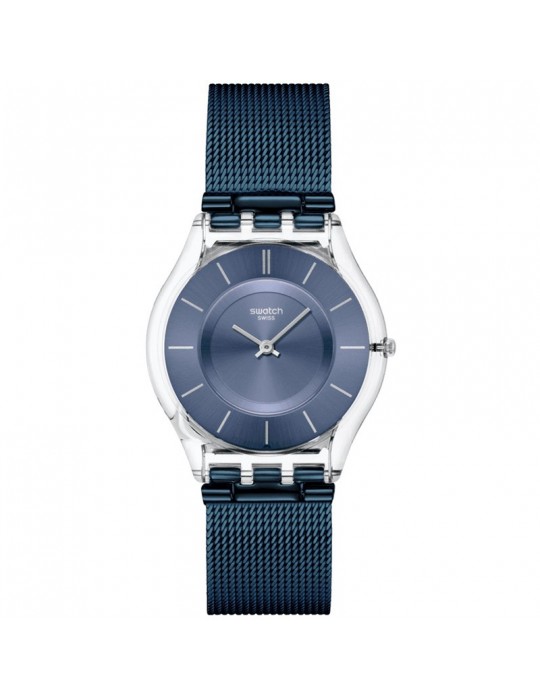 Orologio Swatch - Cool Skies - Blu - 34mm - Trasparente - SS08K120M