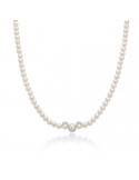 Collana Miluna - Boule e Fantasia con Perle Freshwater 5-5,5mm e Diamanti Naturali  -PCL6583
