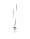 Miluna Necklace - in 18K White Gold with Star and White Diamonds - 0