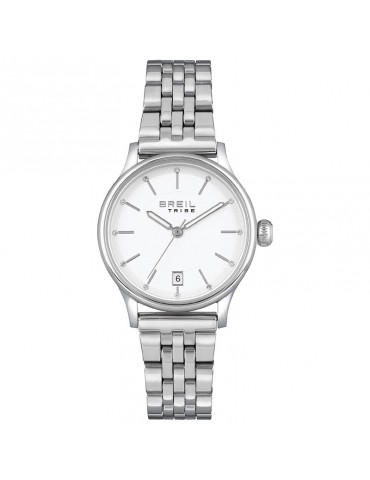 Orologio Breil Tribe - Classy - Tempo e Data-Silver-32mm-Bianco-EW0495