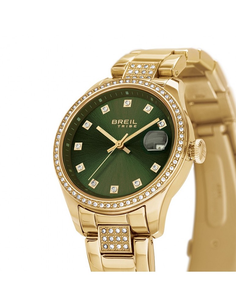 Breil Watch - Classic Elegance - Gold - 32mm - Green - EW0724