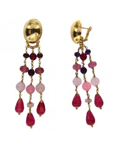 Giadan Earrings - Artelier - 925% Silver Gold-Agate-Jade-GIADAN37 2