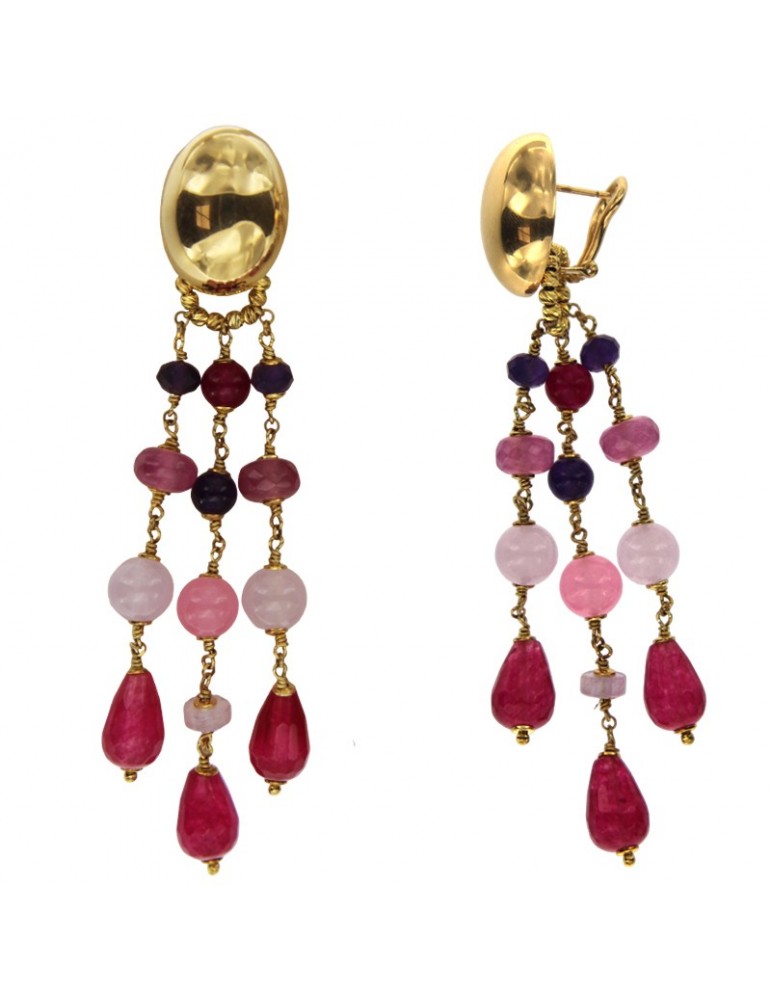 Giadan Earrings - Artelier - 925% Silver Gold-Agate-Jade-GIADAN37