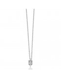 Miluna Necklace - in 18K White Gold Point Light with White Diamonds - 0