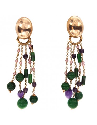 Orecchini Giadan-Artelier-Argento 925% Rosato-Ametista-Giada-GIADAN41