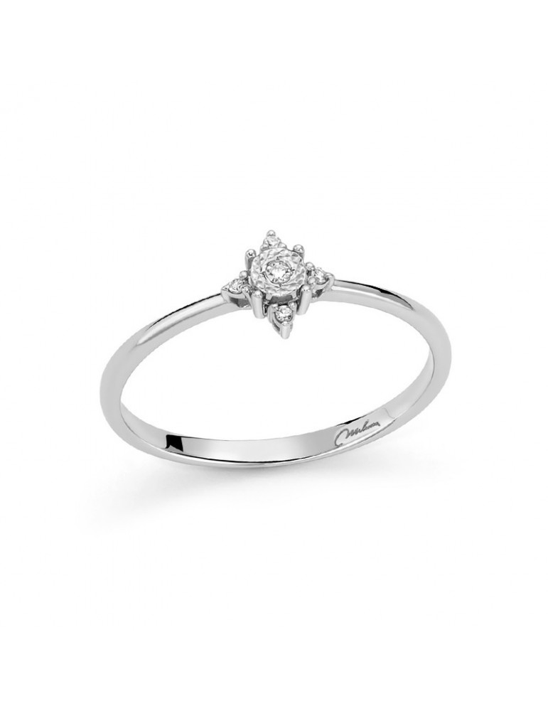 Anello Miluna - in Oro Bianco 18 carati con Diamanti Naturali - LID3884