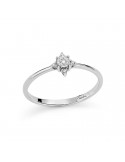 Miluna Ring - in 18K White Gold with Natural Diamonds - 0