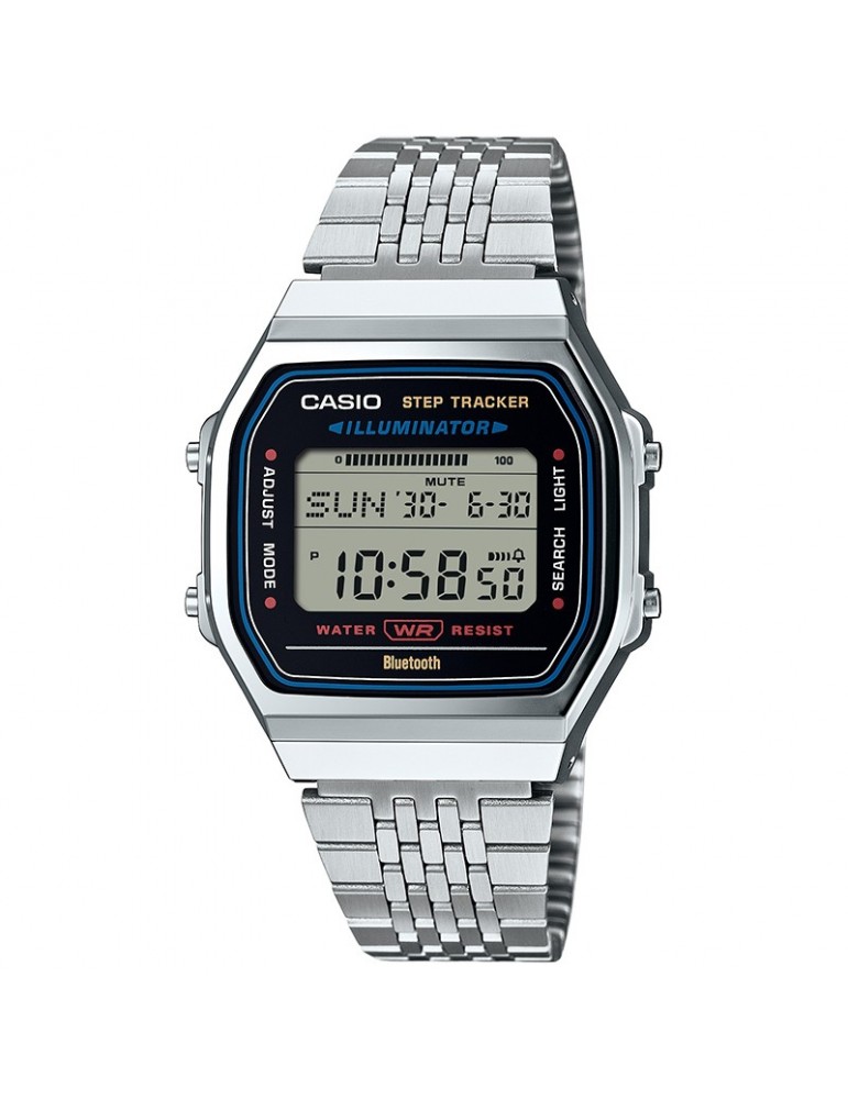 Casio Watch Vintage Digital-38mm-Silver-Bluetooth-ABL100WE1AEF