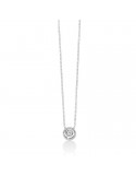 Miluna Necklace - in 18K White Gold Point Light with 7pt Natural Diamond - 0
