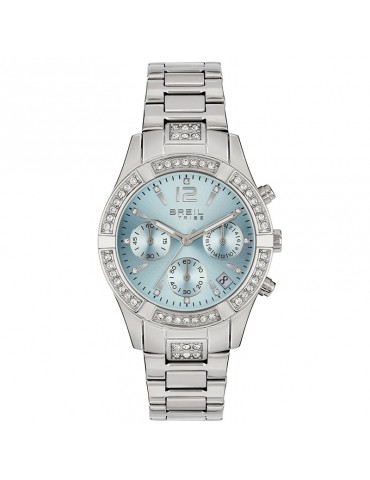 Breil Tribe Watch - C'est Chic-Light Blue-36mm-Silver-Crystals-EW0725