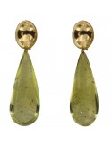 Giadan Earrings - Mieleoro - Pendants - Green Amber - GIADAN42