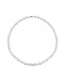 Coscia Necklace - in 18K White Gold with 66.5mm Akoya Pearls - 0