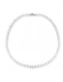 Coscia Necklace - in 18K White Gold with 66.5mm Akoya Pearls - 0