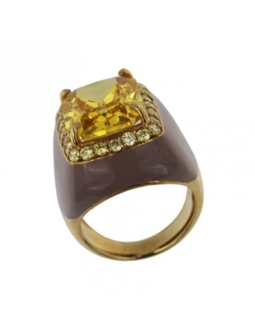Anello Giadan - Mariquita - Cristallo Giallo - Misura 16 - GIADAN02