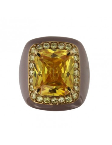 Anello Giadan - Mariquita - Cristallo Giallo - Misura 16 - GIADAN02 2