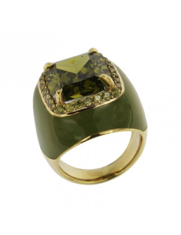 Anello Giadan - Mariquita - Cristallo Verde - Misura 14 - GIADAN03